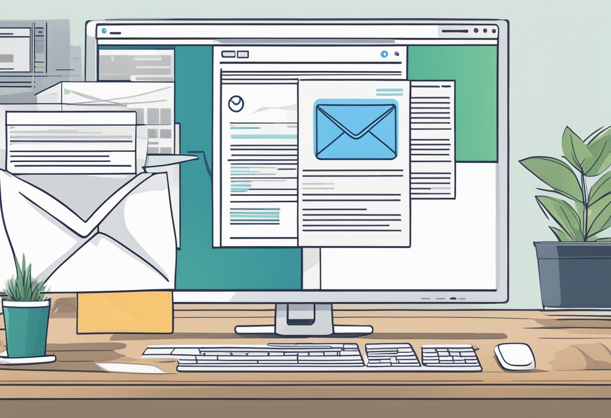 A computer screen displaying an open Outlook email with a picture attachment. A cursor hovers over the attachment, ready to click and save