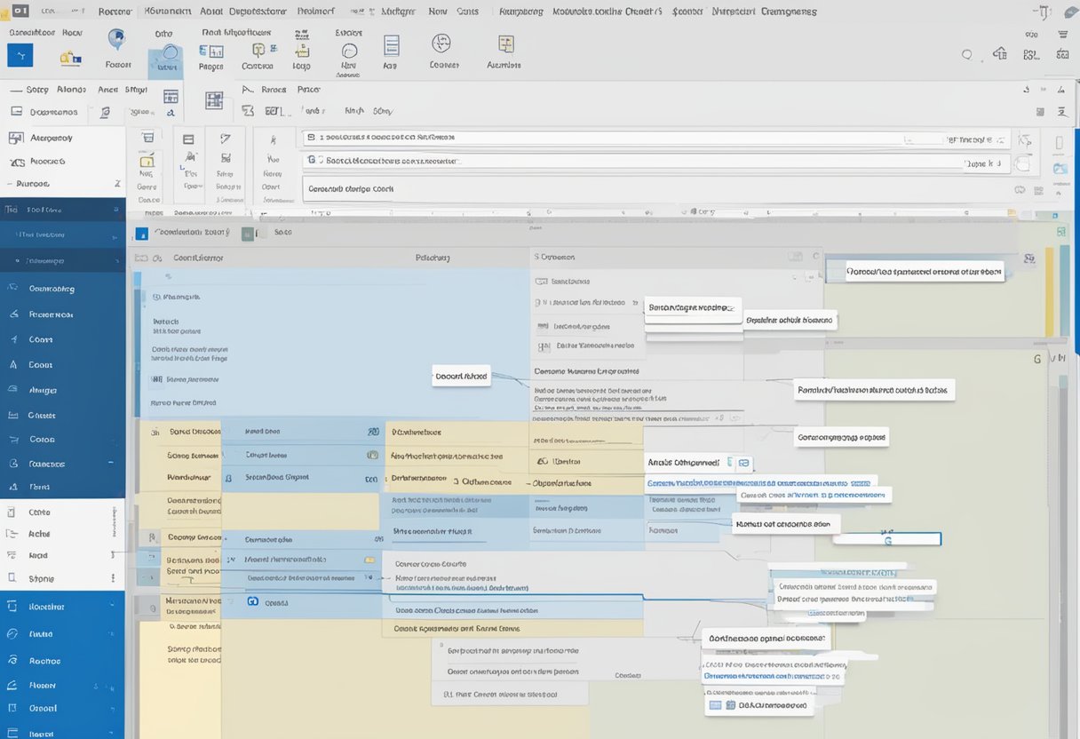 Outlook interface displaying multiple identical email messages. Action to remove duplicates highlighted