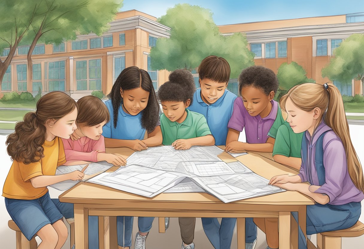 A group of gifted and talented students engage in a hands-on, collaborative project outside the classroom, exploring new concepts and utilizing their critical thinking skills