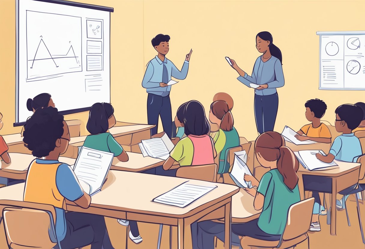 Classroom Management Techniques for English Language Learners: Strategies for Inclusive Learning classroom management, ELL, learning environment LearningMole Students engaged in peer assessment. Teacher uses visual aids for classroom management. English Language Learners participate actively