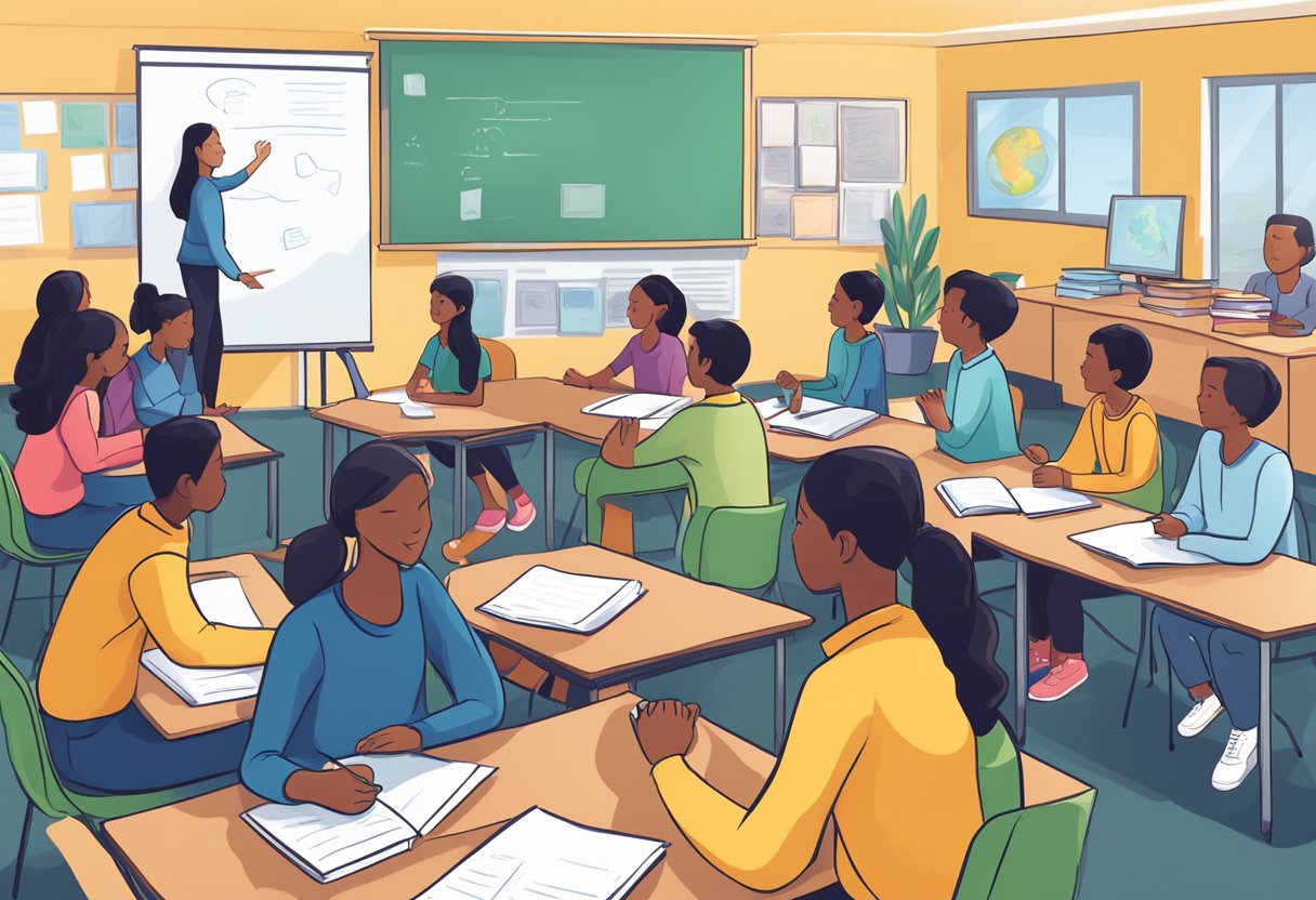 10 Strategies for Enhancing Student Engagement and Participation: Effective Techniques for Teachers Student engagement,participation,engagement LearningMole Students actively engaging in group discussions, completing assignments, and participating in interactive learning activities in a classroom setting