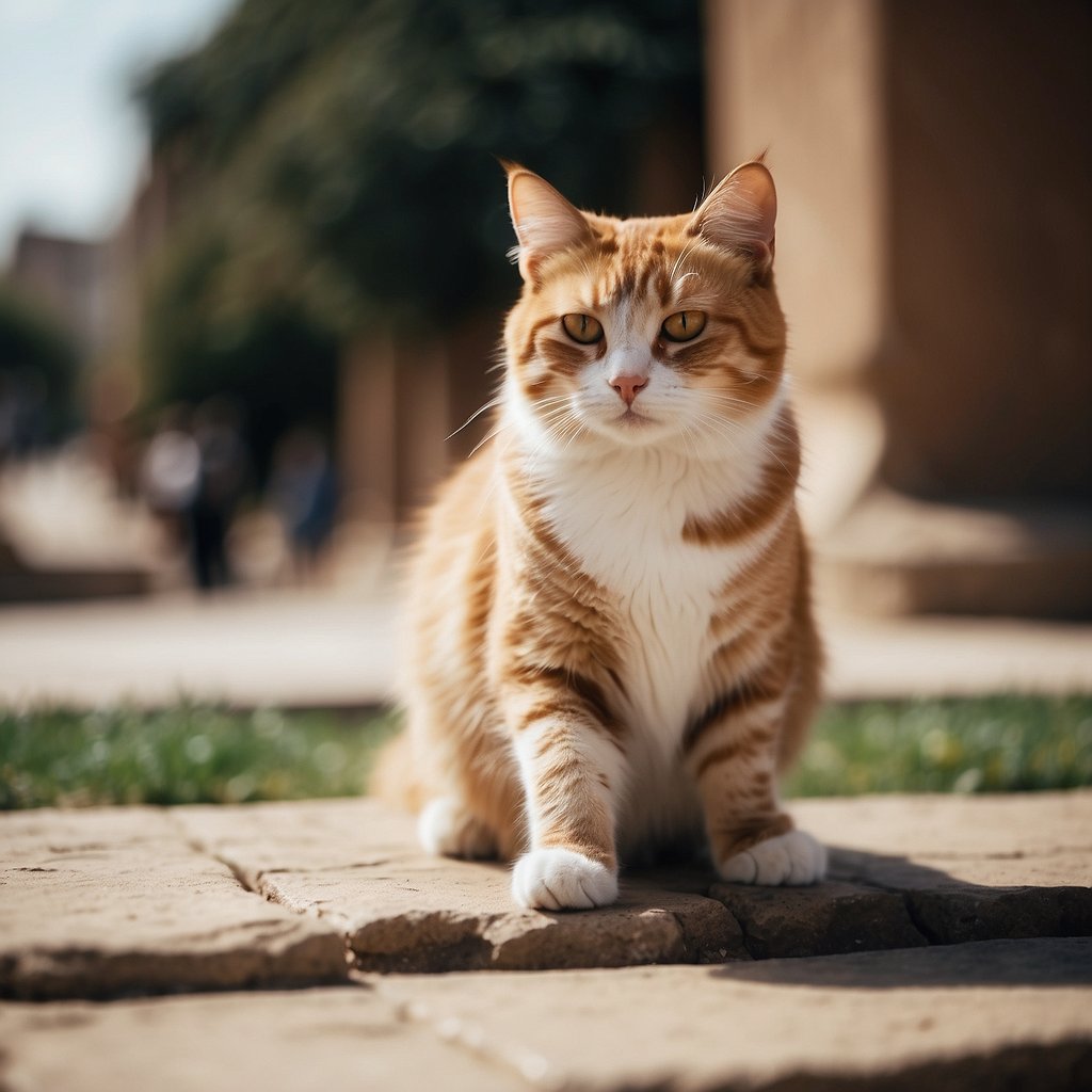 Cats roam ancient Egyptian streets, revered as sacred creatures.</p><p>They hunt and play, evolving from wild ancestors to beloved domestic companions