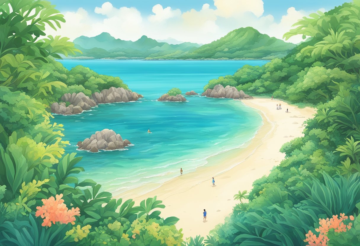 Lush greenery, vibrant coral reefs, and serene beaches characterize Okinawa's quality of life