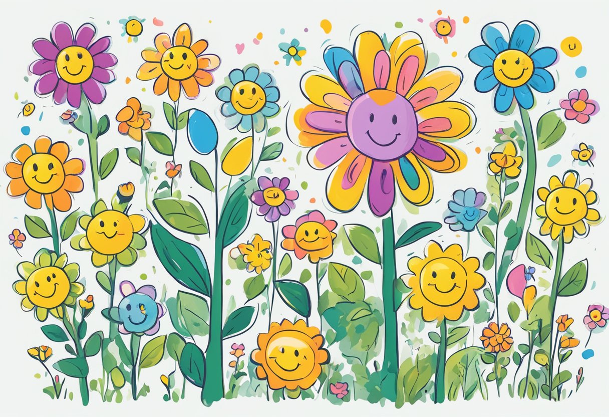 The Power of Positive Reinforcement: Enhancing Behaviour in Children for Parents and Teachers positive reinforcement, reinforcemen LearningMole A child's drawing of a flower growing taller with each smiley face sticker added, surrounded by encouraging words and symbols
