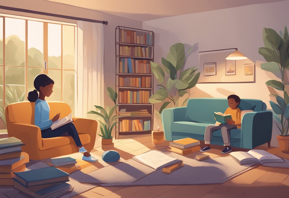 How to Address Concerns About Your Child’s Education: 10 Essential Tips for Parents child's education, concerns LearningMole A cozy living room with books and educational materials scattered around. A child sits at a table, engrossed in a book, while a parent looks on with a smile, offering support and encouragement