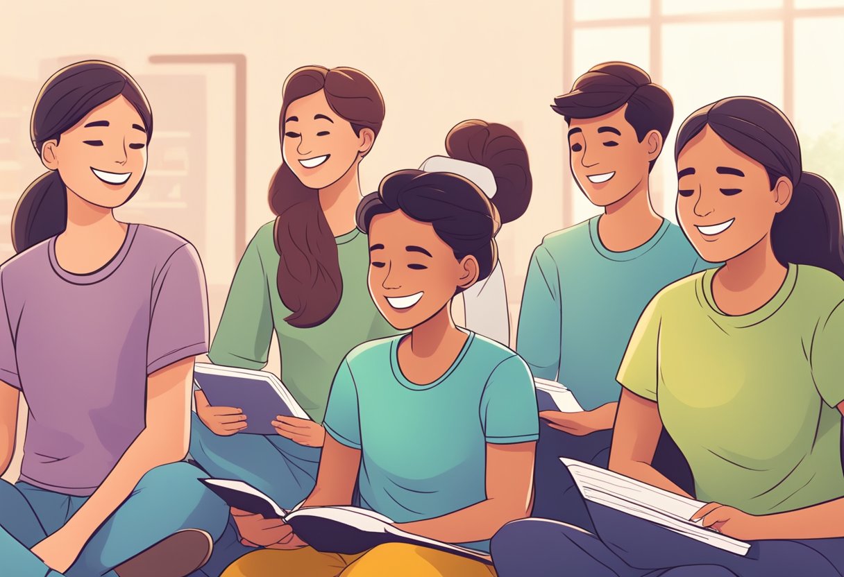 Impact of Open Communication on Alleviating Student Anxiety and Stress: Key Strategies for Educators open communication, Anxiety LearningMole Students relax as open communication reduces anxiety and stress. Smiles and calm expressions replace tension and worry