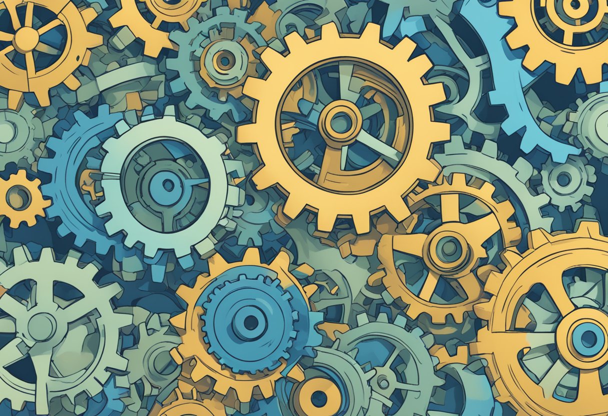 Impact of Open Communication on Alleviating Student Anxiety and Stress: Key Strategies for Educators open communication, Anxiety LearningMole A group of interconnected gears symbolizing support systems and communication, working together to reduce student anxiety and stress