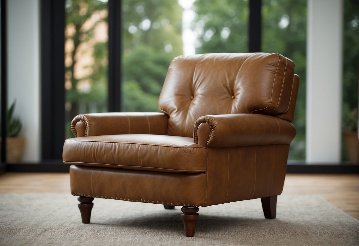 A sturdy, well-maintained armchair with the perfect density