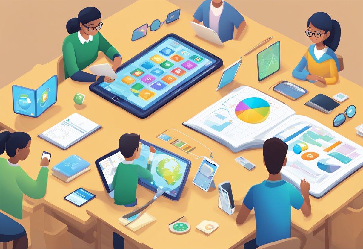 Assessing Educational App Quality: Key Considerations for Teachers and Parents Educational App LearningMole A tablet displaying educational apps with interactive features being assessed by educators and parents for quality