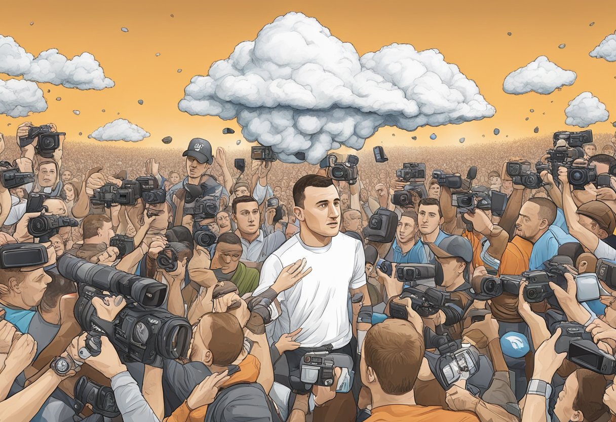 Johnny Manziel's downfall: Media frenzy, flashing cameras, judgmental stares, and a cloud of controversy surrounding him