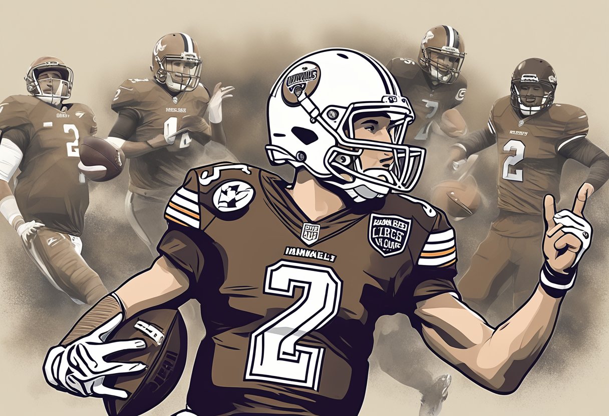 Johnny Manziel's impact on pop culture is depicted through a series of high-profile endorsements and public appearances