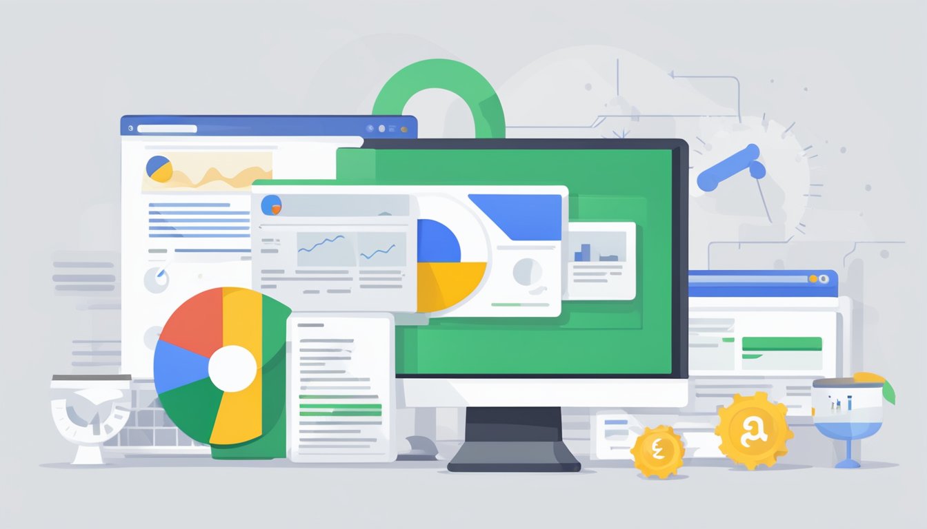 A computer screen displaying Google AdWords automation and smart campaign settings