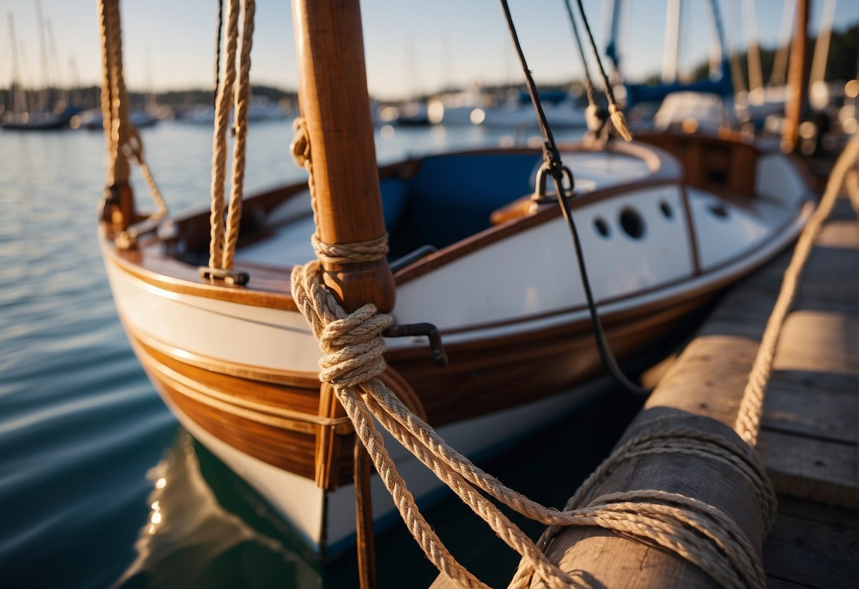 The boat consists of a hull, keel, deck, mast, rigging, and sails