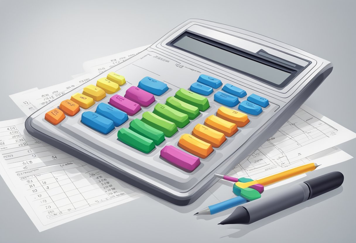 A calculator with a spine diagram, displaying accurate measurements and limitations