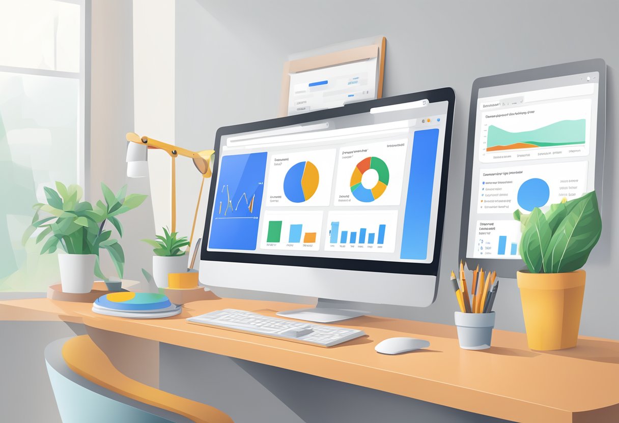 A computer screen displaying Google Analytics overview