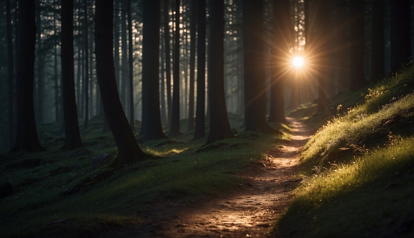 A shining light illuminates a path, revealing the interconnectedness of personal identity and the Christian worldview