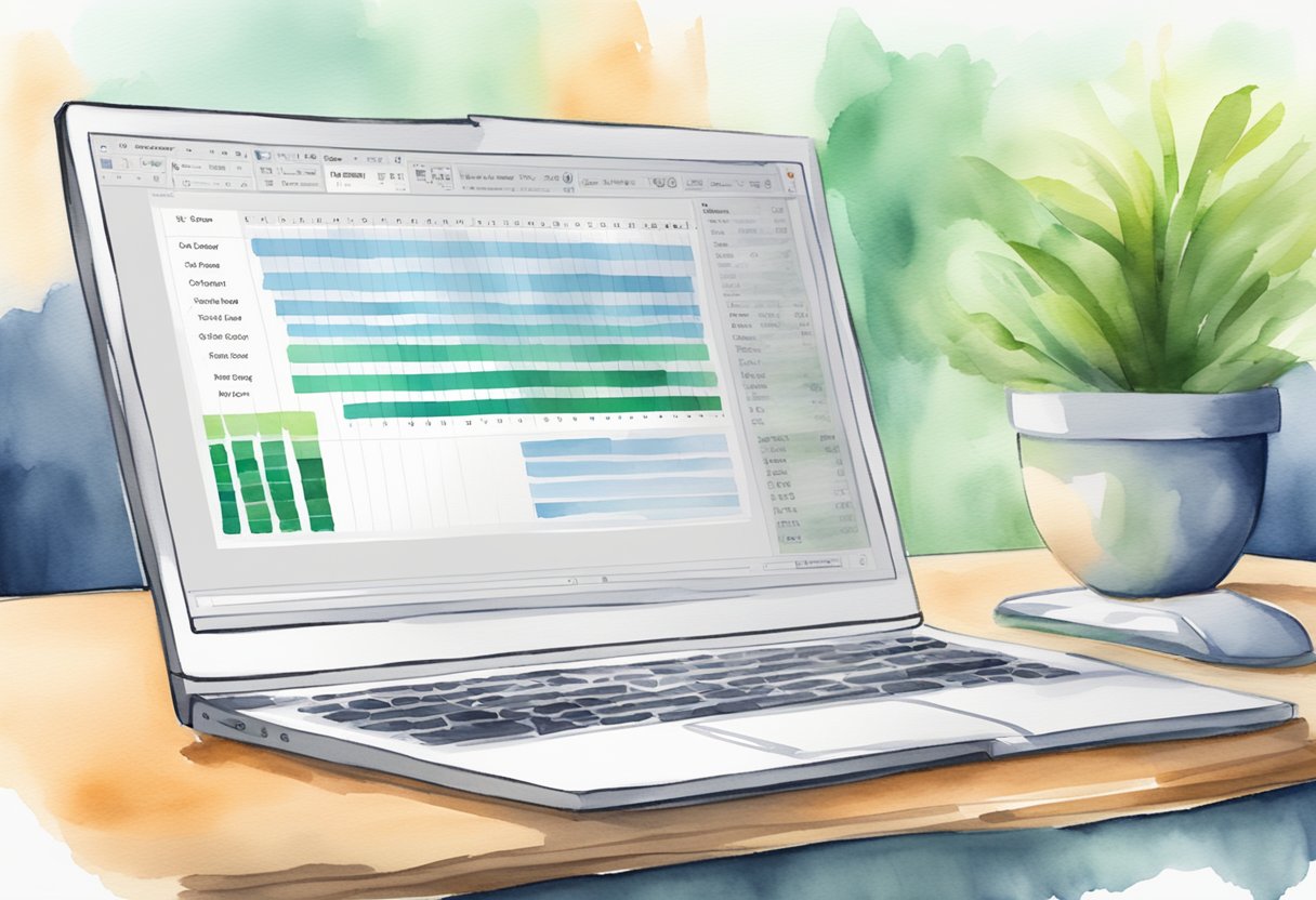 A computer screen displaying an Excel spreadsheet with a VBA combobox highlighted and a cursor hovering over it