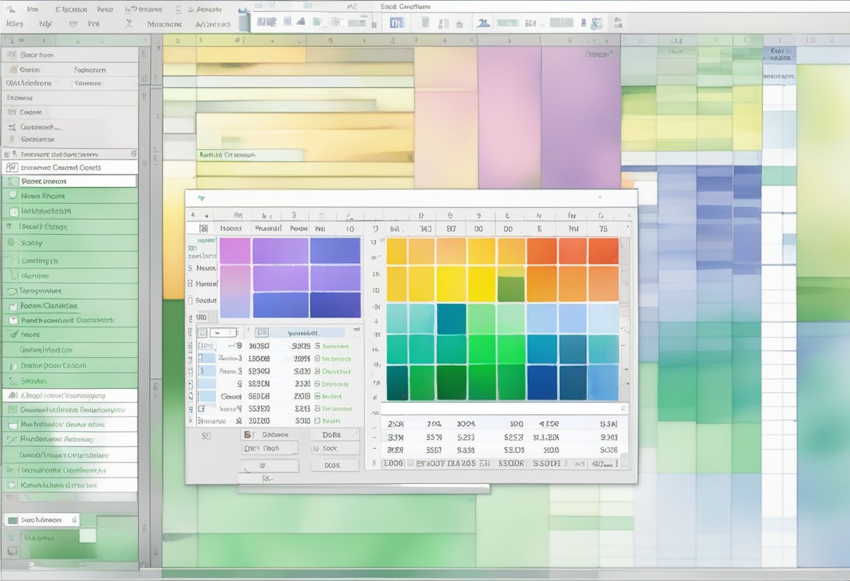 A computer screen displaying an Excel VBA interface with a dropdown Combobox menu open, showing options for selection