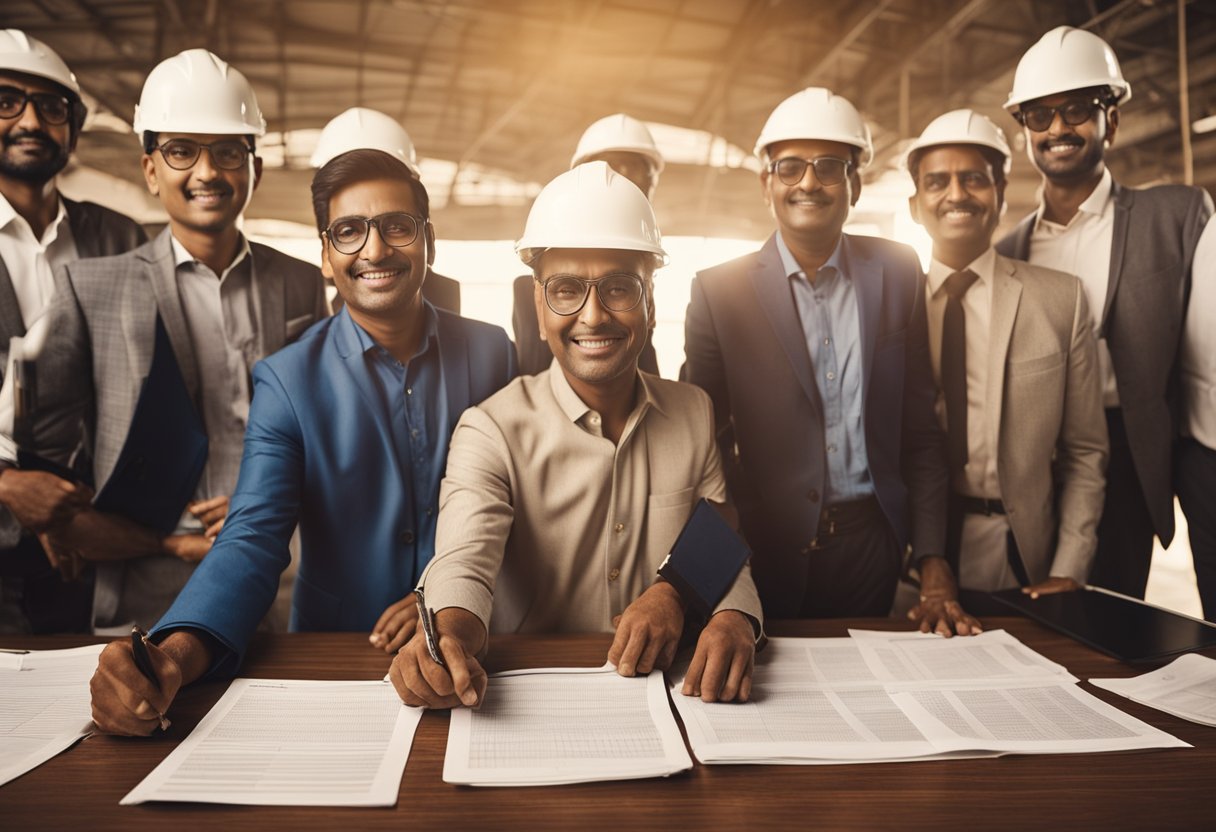 A group of traditional stalwart brokers gathered around a SEBI registered list in India