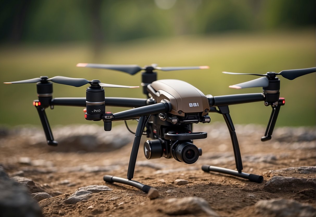 Various popular drone models displayed with their specific parts labeled