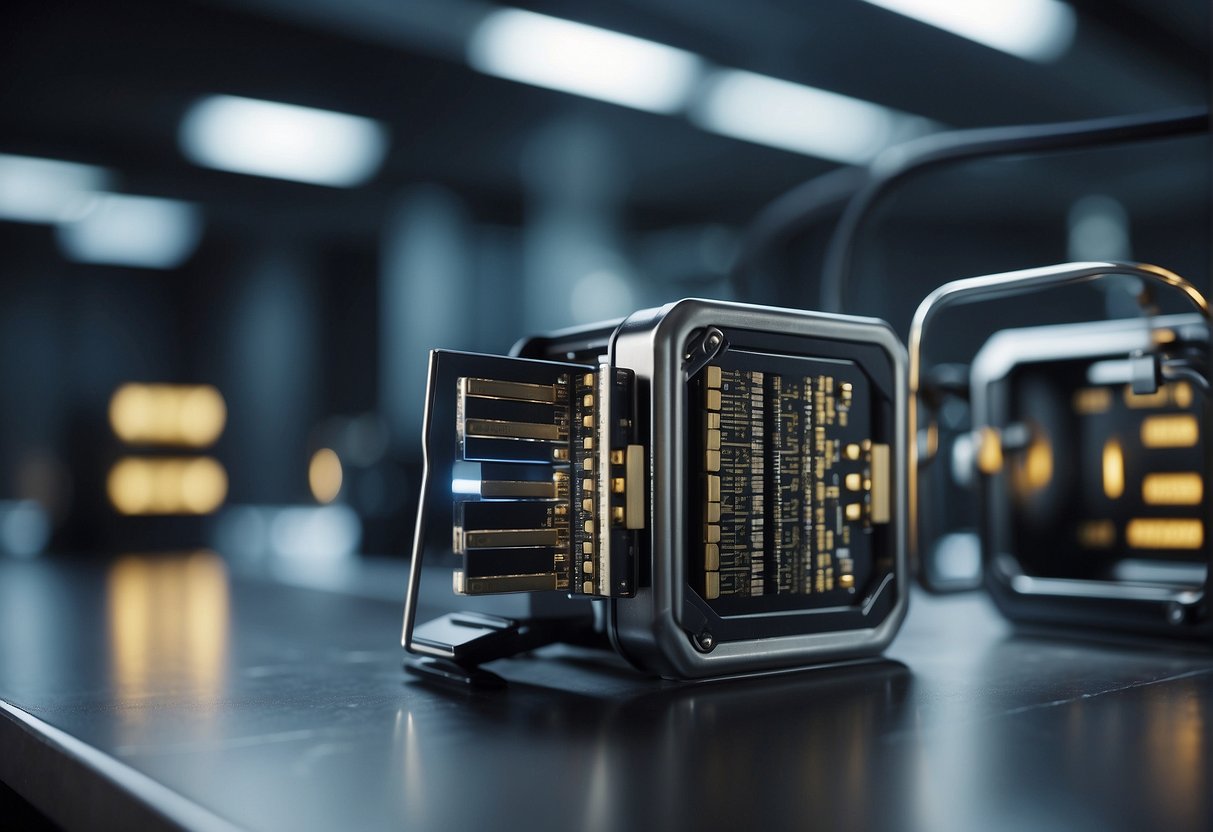 A secure data erasure process being conducted in a corporate environment with multiple methods being utilized for enterprise security