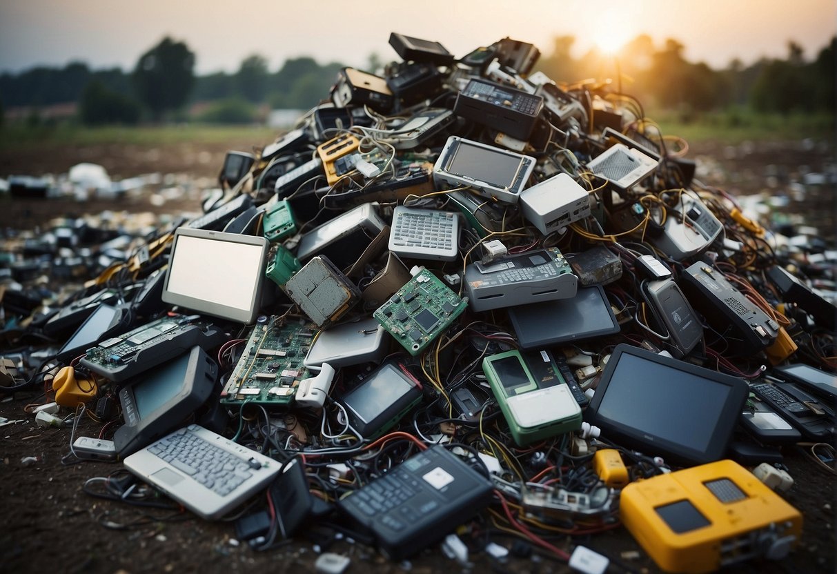 Electronic waste piles up in various regions. Devices undergo data erasure, reducing e-waste and providing environmental benefits