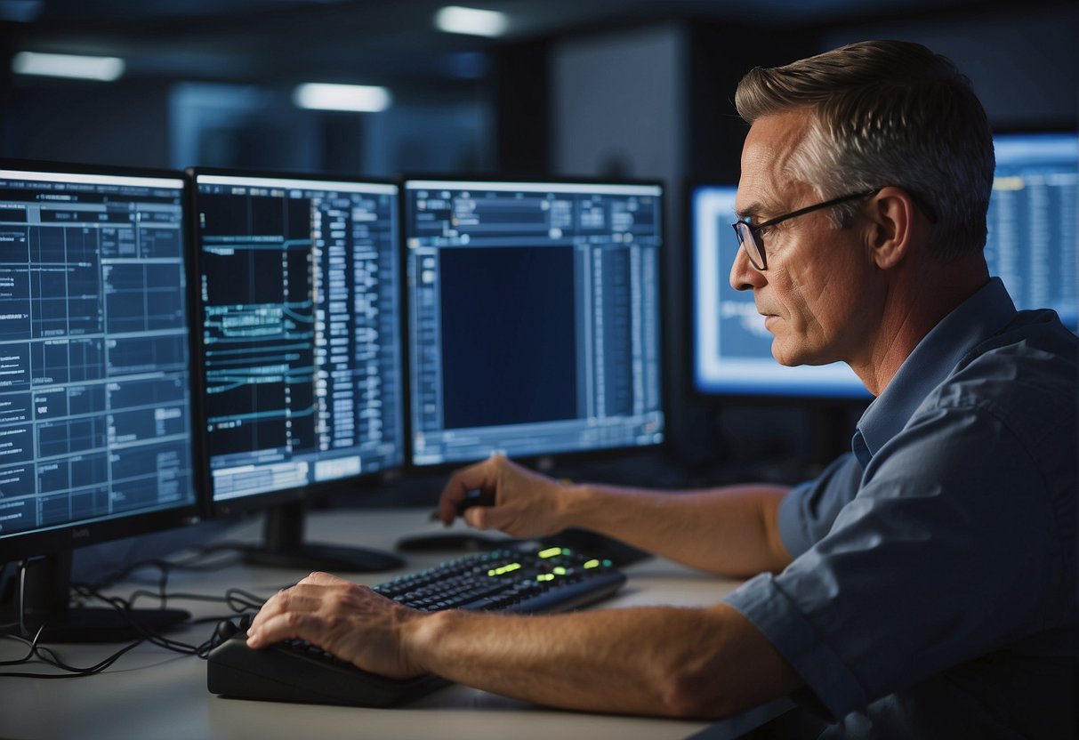 A technician performs secure data erasure on retired IT assets for ITAD, maximizing value recovery