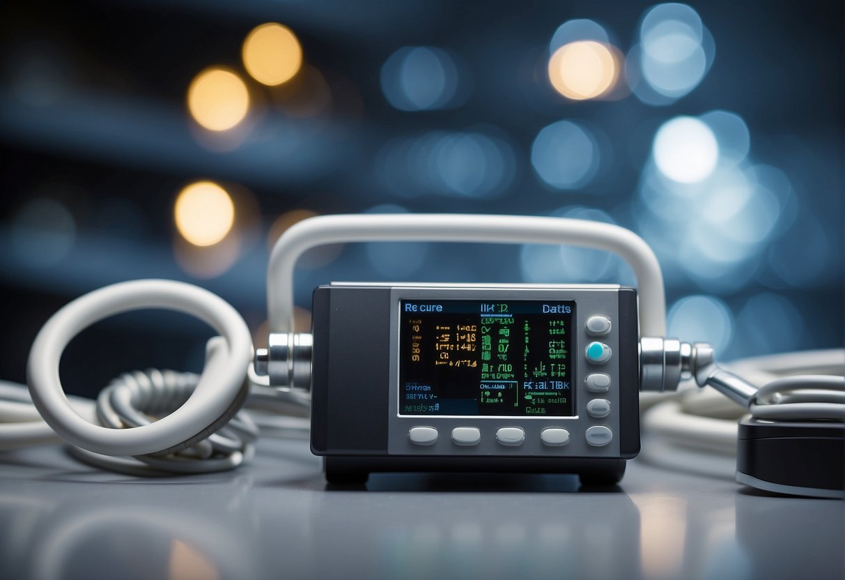 A secure data erasure process being conducted on healthcare devices with a focus on compliance and technological solutions