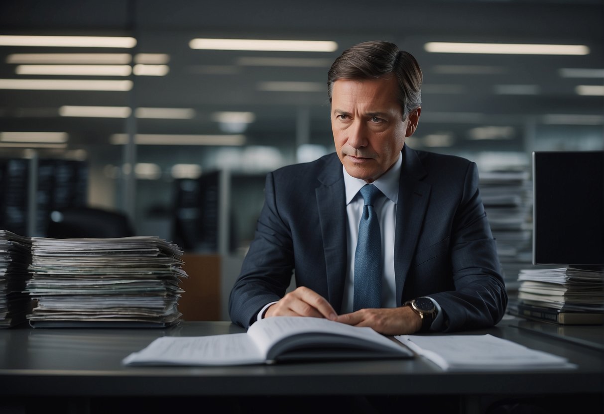 A government official enforces data erasure regulations on SMEs