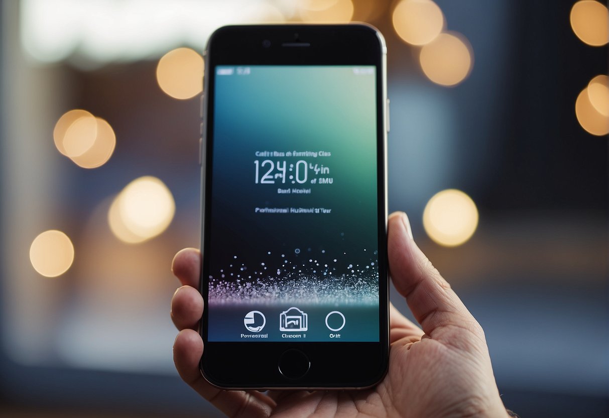 A mobile phone being wiped clean with a cloth, while a digital eraser icon hovers above it