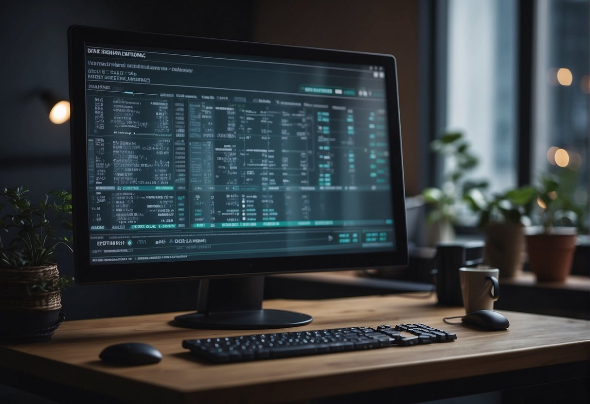 A computer screen displaying data erasure methods and tools, with a checklist and software interface open on the desktop