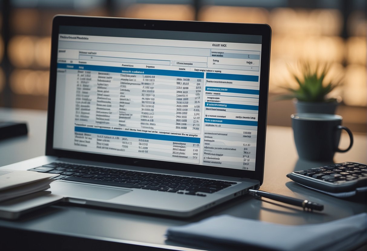 A computer screen displaying data erasure verification methods and tools. A checklist and a magnifying glass are nearby
