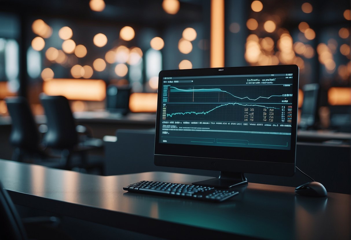 A computer screen displays a progress bar for data erasure. A secure deletion verification tool is running in the background