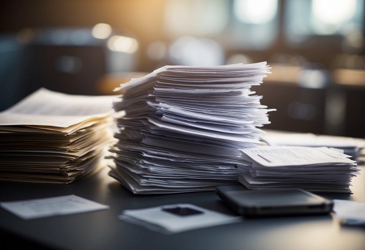 A shredder destroying a stack of documents labeled "Data Subject Rights" and "Business Obligations" to depict data erasure supporting CCPA compliance