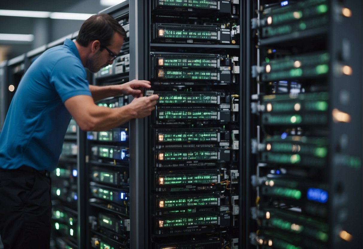 Data processors securely erasing data to comply with CCPA. Controllers overseeing the process. Compliance supported by thorough data erasure