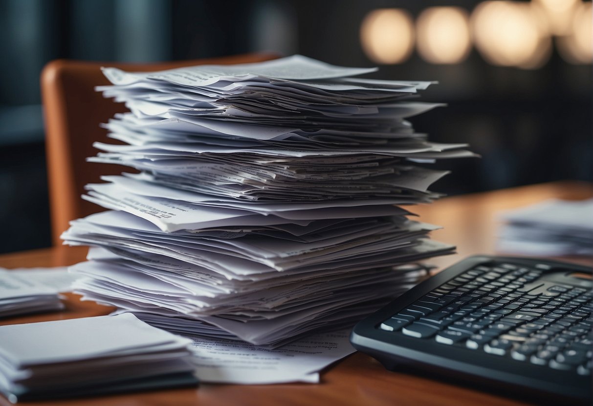 A shredder machine destroying stacks of documents labeled "Data Privacy" and "Protection Strategies" amidst a backdrop of merging company logos