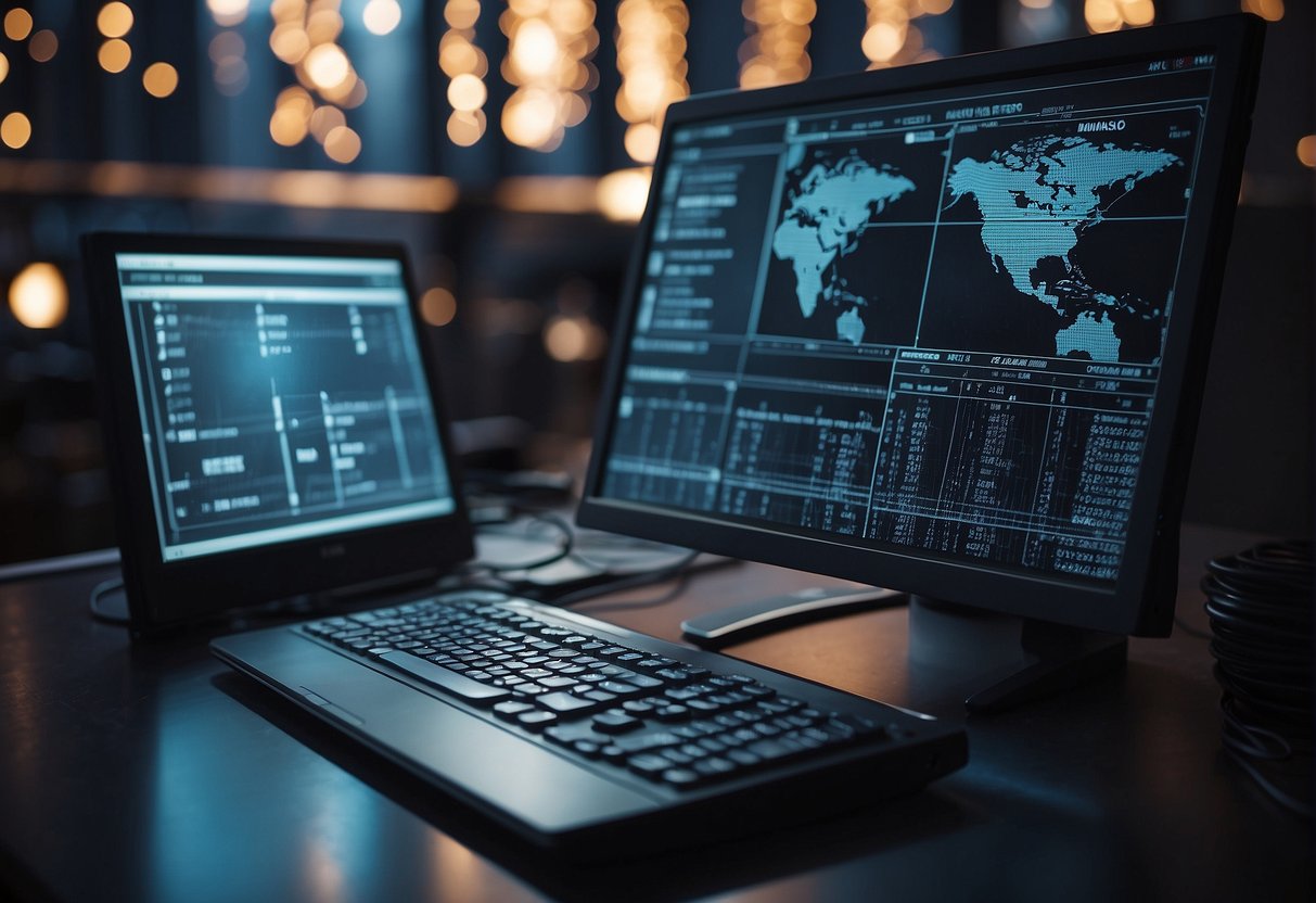 A computer screen displaying a data minimization process, a secure data erasure tool, and an organized data management system