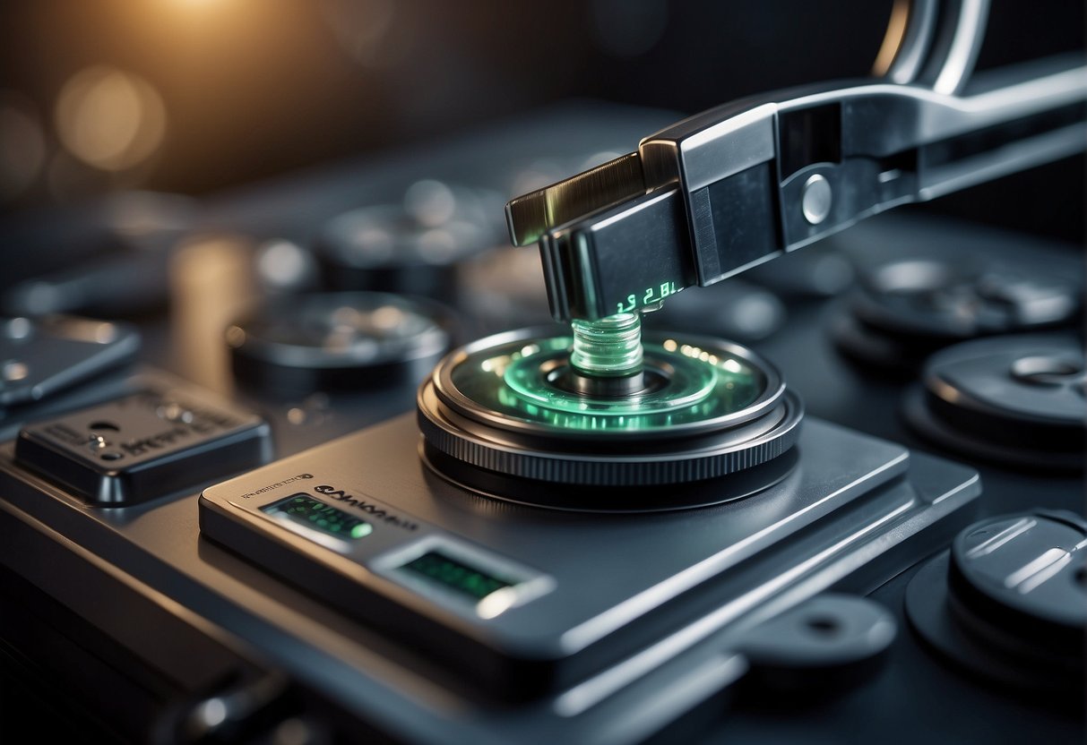 A shredder pulverizing hard drives, a magnifying glass inspecting erased data, and a corporate logo tarnished by data breaches