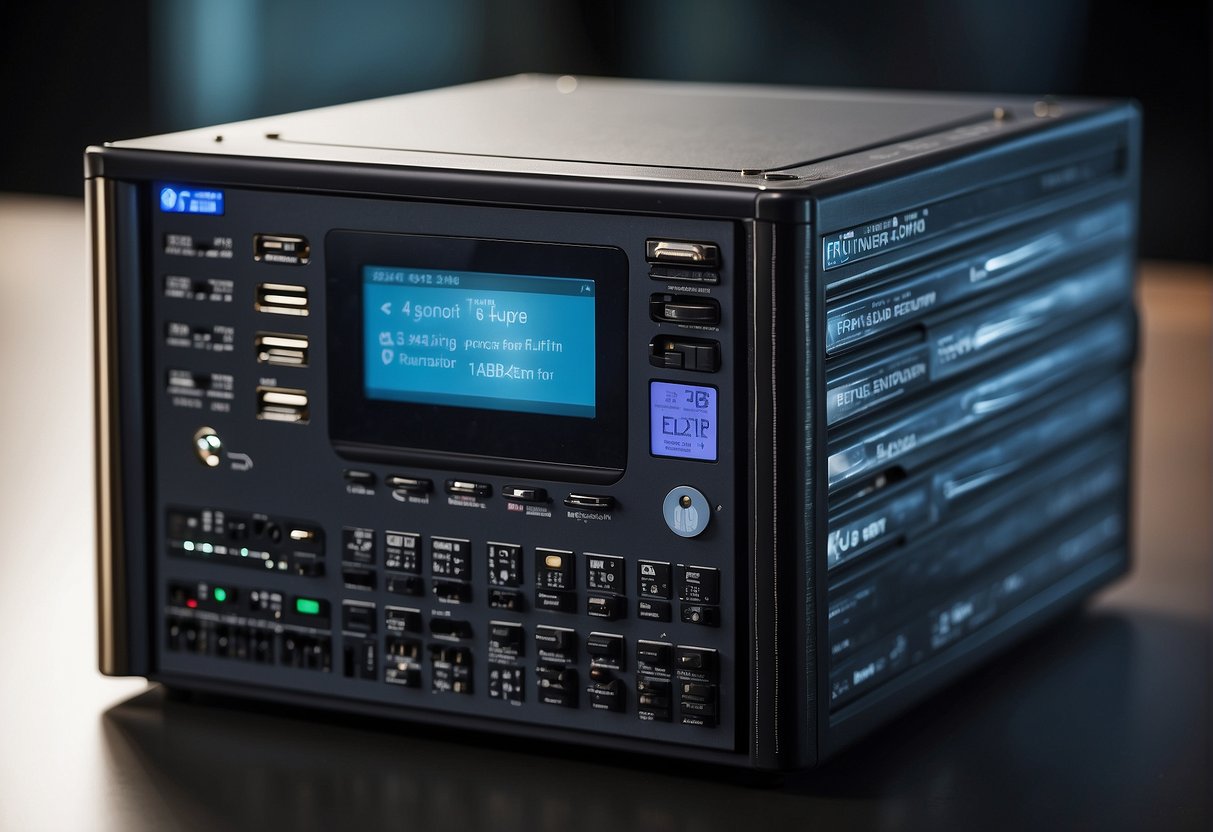 A secure data erasure process is depicted, showcasing corporate reputation and brand security