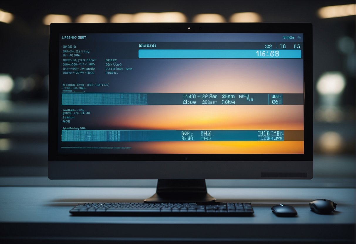 A computer screen displaying a progress bar for data erasure, with a secure lock icon and a checklist of erased files