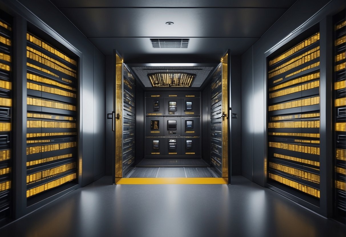 A secure vault with "Education Data Security" and "Data Erasure" keywords, protecting "Student Information" from potential breaches