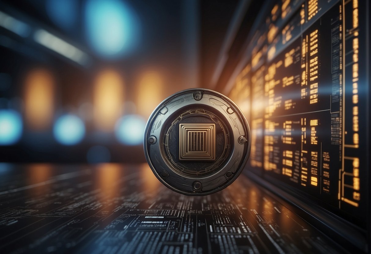 A secure data erasure process is depicted, with innovative technology ensuring the protection of retail customer information