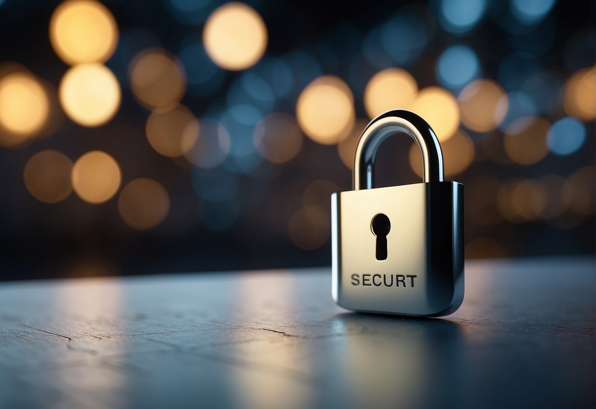 A secure data erasure process is depicted, with a locked padlock symbolizing retail data security. A shield surrounds customer information, ensuring protection