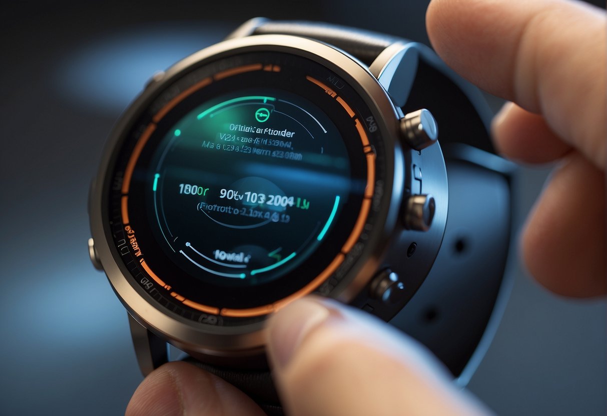 A wearable device being wiped clean with a secure data erasure process, ensuring user privacy