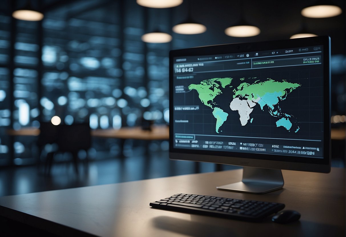 A computer screen displaying a progress bar indicating the execution of data erasure. A secure wipe process is being carried out, symbolizing the crucial step in data remediation processes