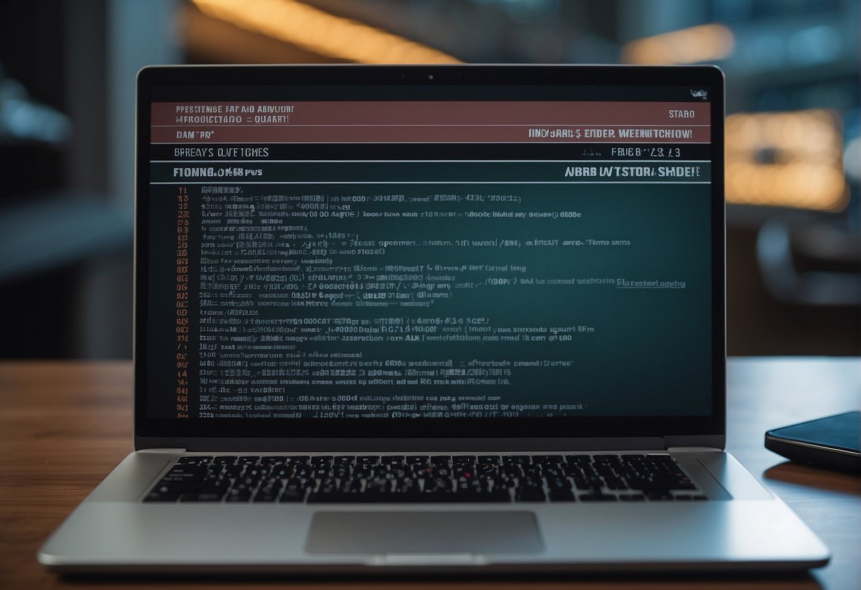 A computer screen displaying a list of frequently asked questions about data erasure, with a shredder icon in the background