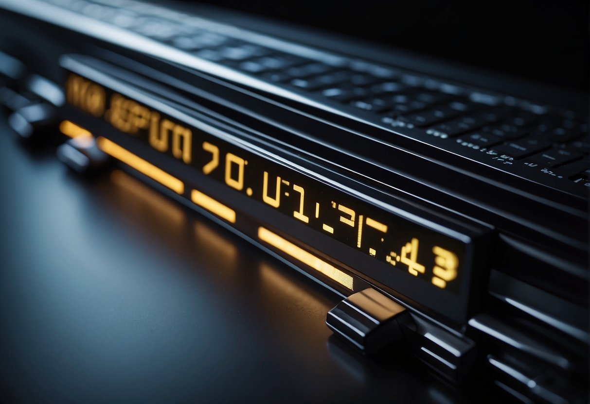 A computer screen displaying a progress bar erasing data, while a broken chain symbolizes compromised integrity and accuracy