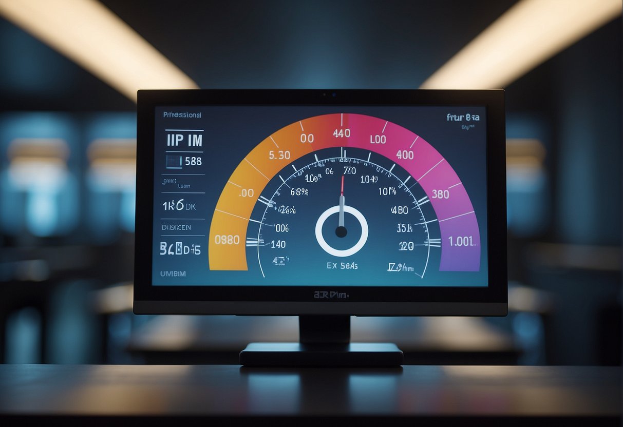 A computer screen displaying a progress bar indicating data erasure. A lock icon symbolizing data security. A digital scale measuring data integrity and accuracy