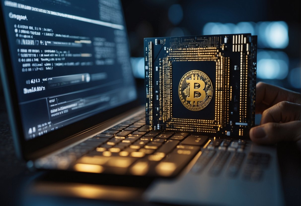 A computer program erases data from a blockchain, increasing security