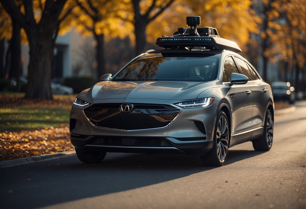 An autonomous vehicle's data storage being wiped clean to comply with privacy regulations